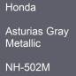 Preview: Honda, Asturias Gray Metallic, NH-502M.